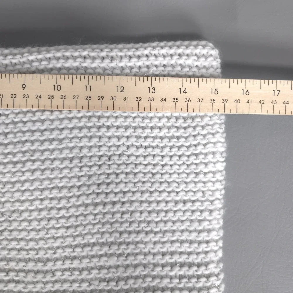 KATE SPADE Women's Knit Infinity Scarf White Metallic Thread Cozy‎ Winter Neck